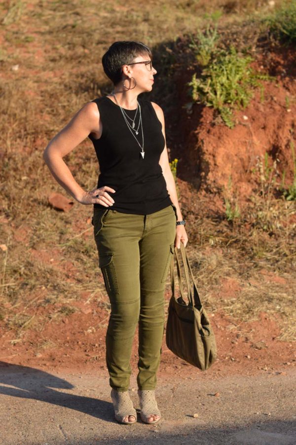 Khaki combats – I finally found the perfect skinny pair in H&M