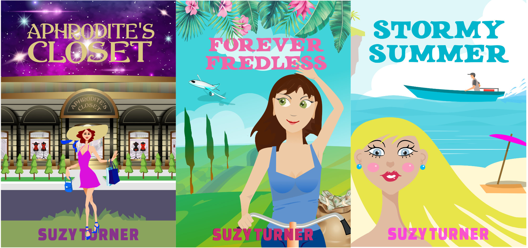 Check out my fabulous new chick lit book covers...