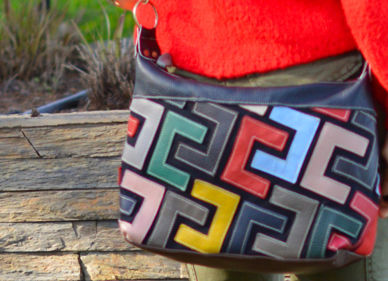 colourful handbag
