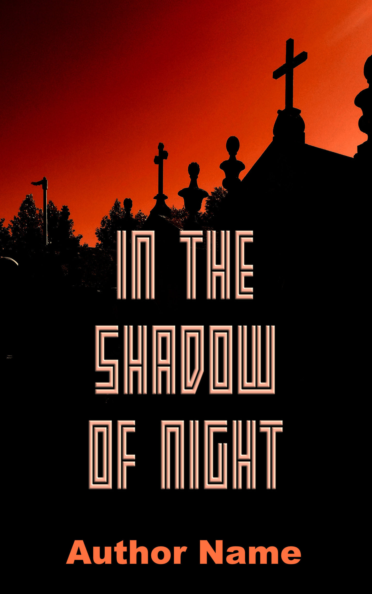 In the shadow of Night premade book cover