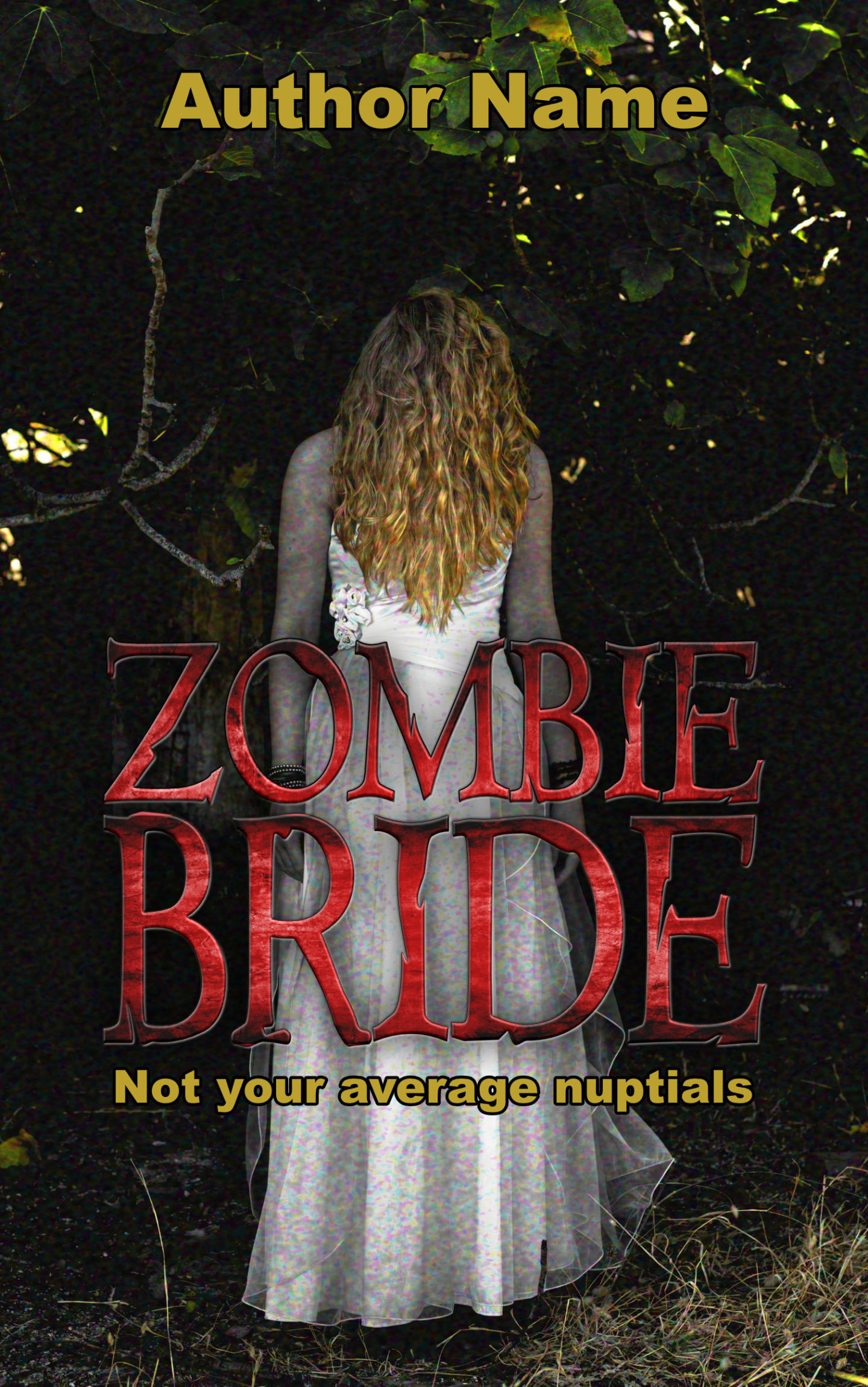 zombie bride premade book cover