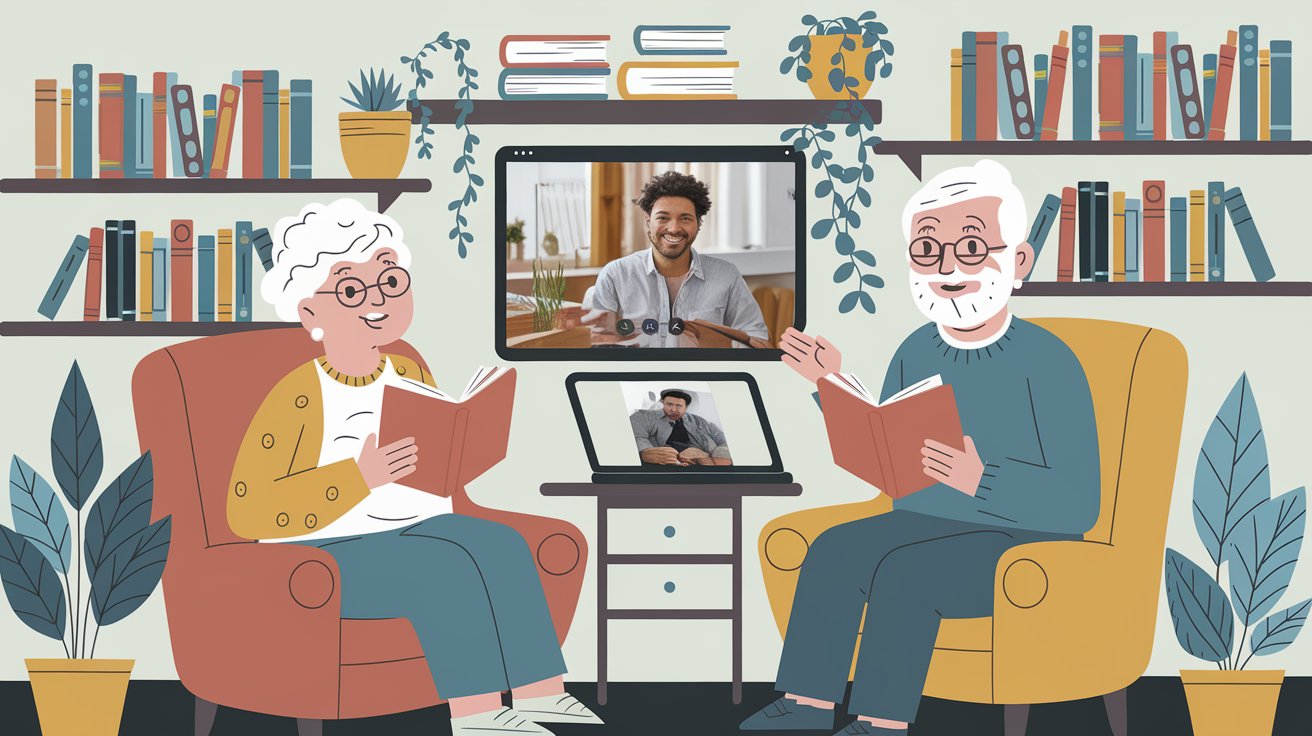 Grandparents connecting with prime membership